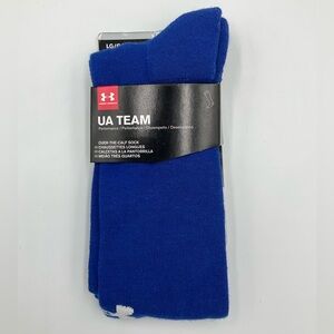 NWT Under Armour Royal/White Blue Men's Over-the-Calf Socks